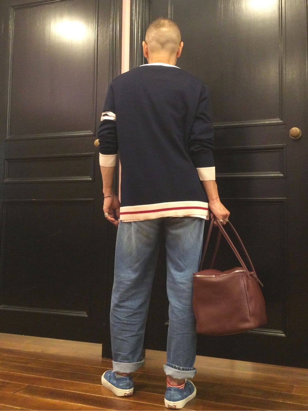 torigoeさんの「DRESSTERIOR｜ボーダーショートソックス」を使ったコーディネート