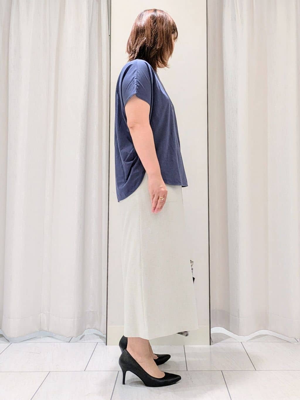 Onumaさんの「UNTITLED｜【接触冷感/洗える】Vネックコットンプルオーバー」を使ったコーディネート