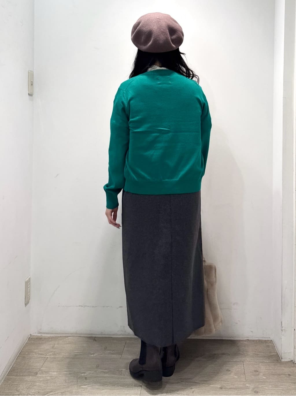 yuicciさんの「OPAQUE.CLIP｜ウールライクジャンパードレス【洗濯機洗い可】」を使ったコーディネート