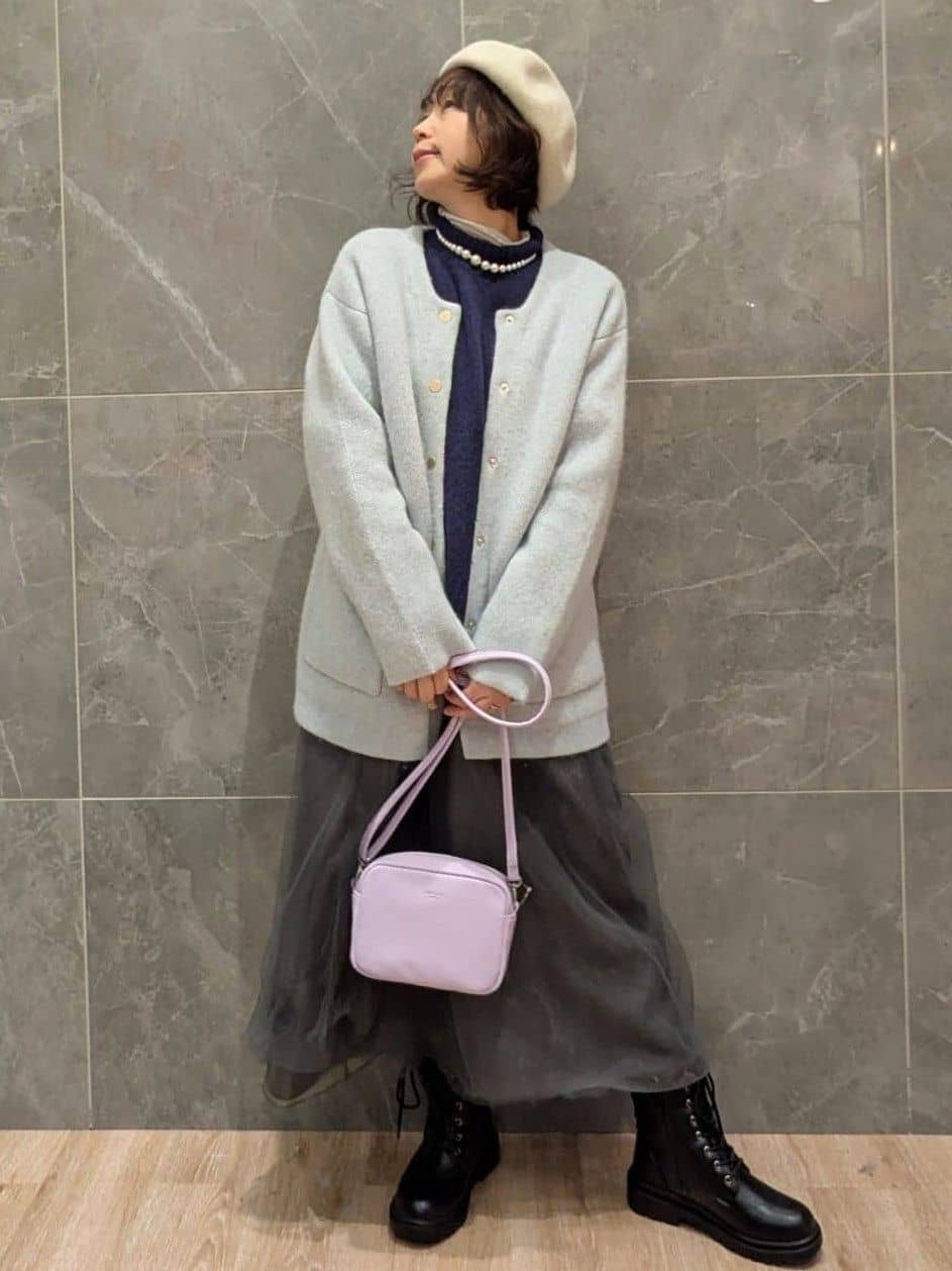 mamさんの「OPAQUE.CLIP｜【軽量／長さ調整可能】スクエアミニショルダーバッグ」を使ったコーディネート