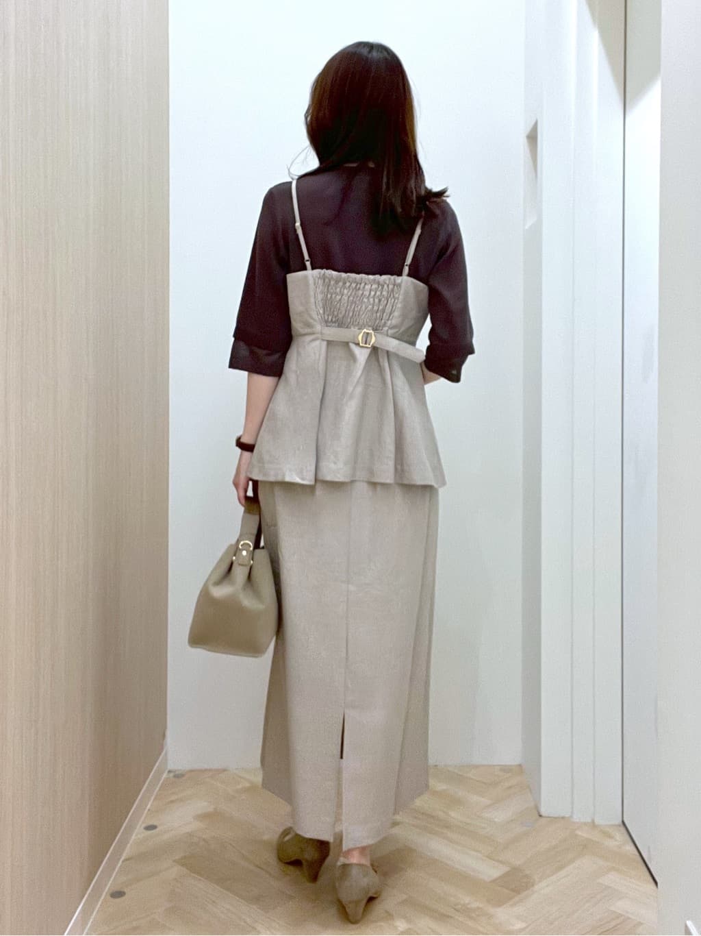  おまつさんの「grove｜【カセット服】主役級キャミビスチェ」を使ったコーディネート