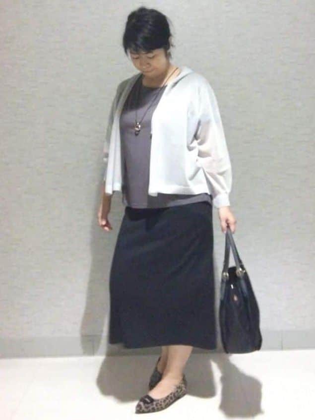 sakoさんの「Reflect｜【インナーにおすすめ◎】シアーネックデザインプルオーバー」を使ったコーディネート