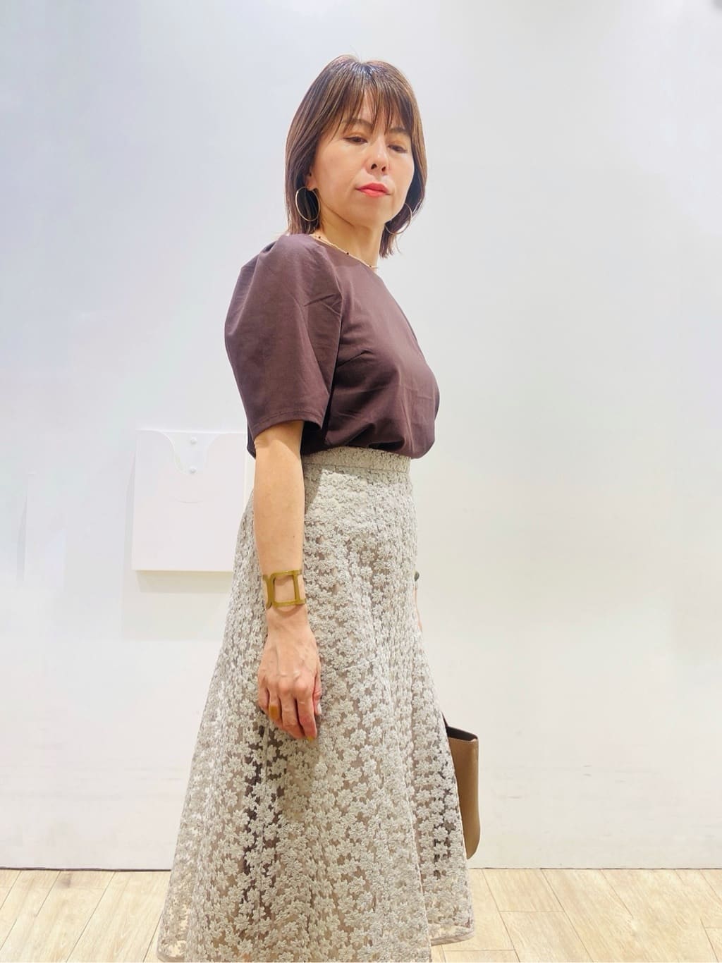 YUKOさんの「index｜《7色展開／XS-LLサイズ》多機能タックスリーブトップス【汗ジミ防止／吸水速乾／接触冷感／UVケア」を使ったコーディネート