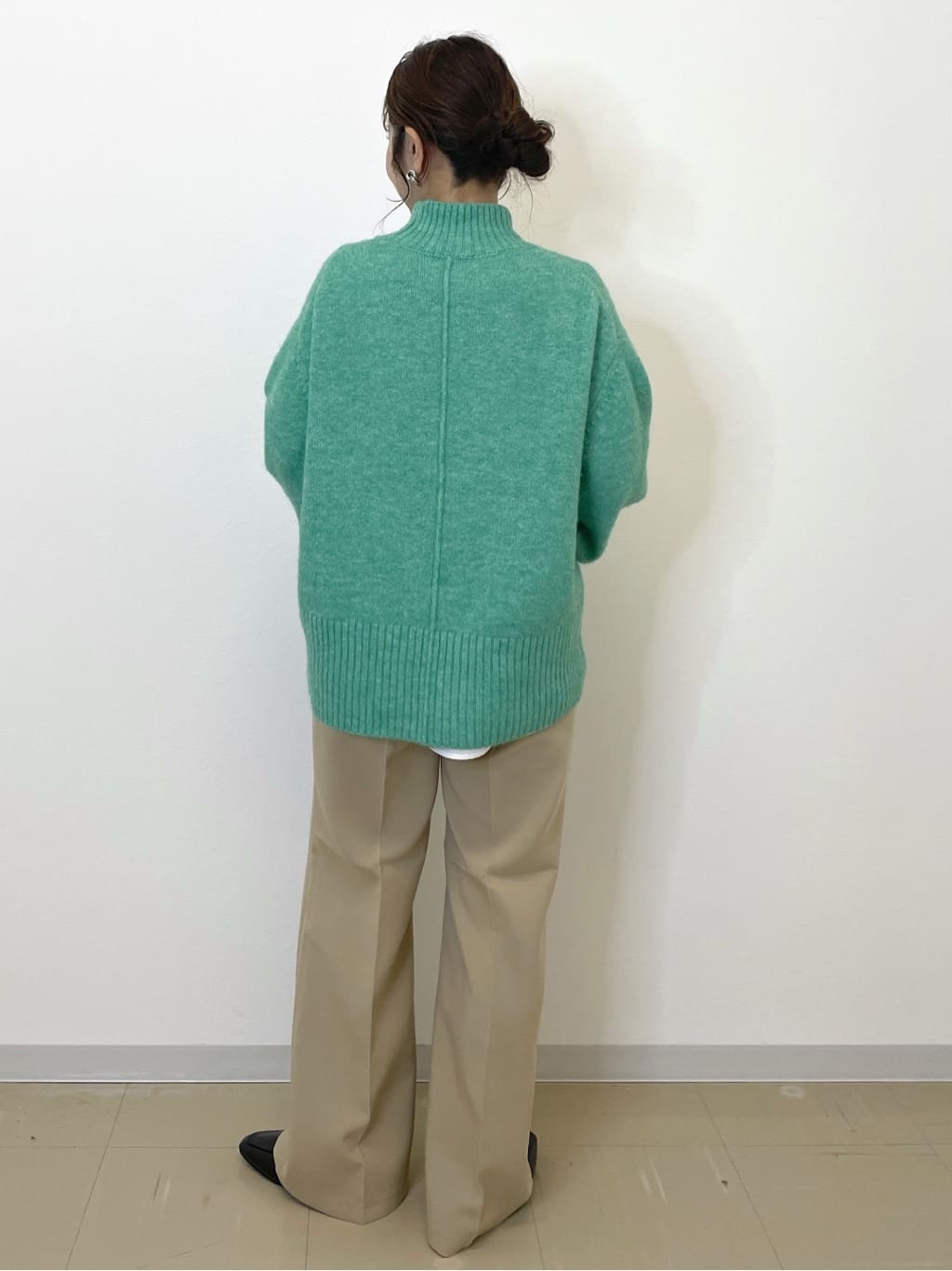 Akiさんの「OPAQUE.CLIP｜ふわふわハイネックニット【洗濯機OK】」を使ったコーディネート