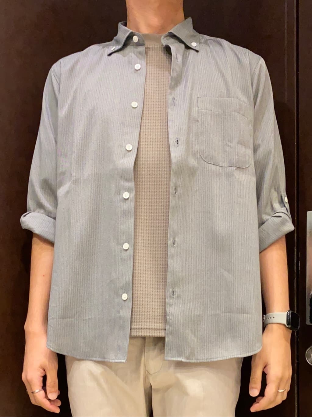 shuheiさんの「TAKEO KIKUCHI｜【全7サイズ&times;8色展開！】トップマルチヘリンボン パンツ」を使ったコーディネート