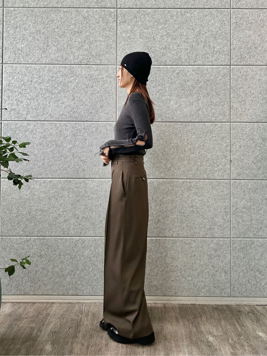 harunaさんの「CODE A｜ribbon slit pullover」を使ったコーディネート