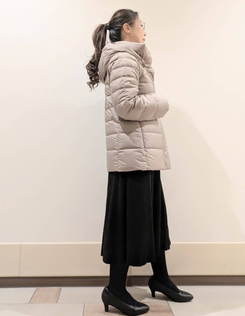 imamiさんの「Reflect｜【SS-4Lサイズ】フーデッドミドルダウンコート」を使ったコーディネート