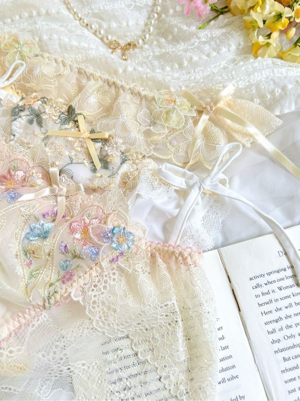 anさんの「Risa Magli｜フロリタ ブラジャー＜D Make Type＞（E-F）」を使ったコーディネート