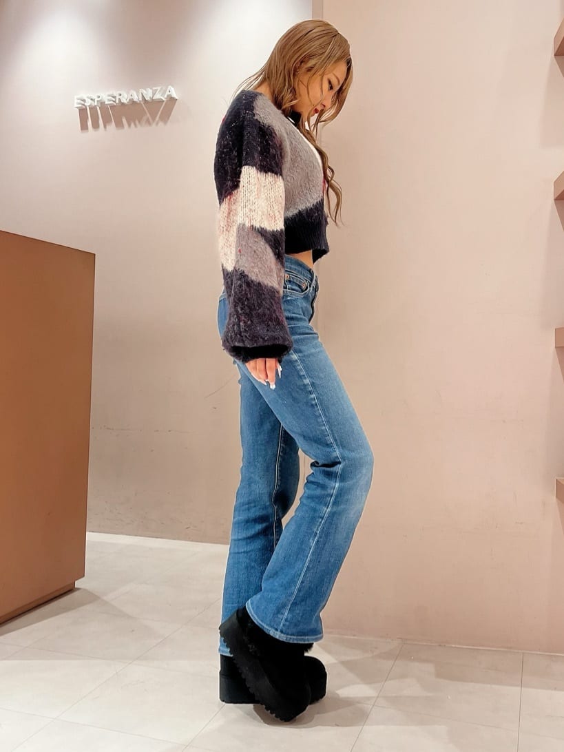 Maoさんの「ESPERANZA｜厚底2WAYフェイクムートンサボ」を使ったコーディネート