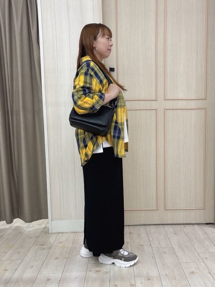 AMI55さんの「SHOO･LA･RUE｜【洗濯機可/S-LL】程よい抜け感 大人のチェックシャツ」を使ったコーディネート