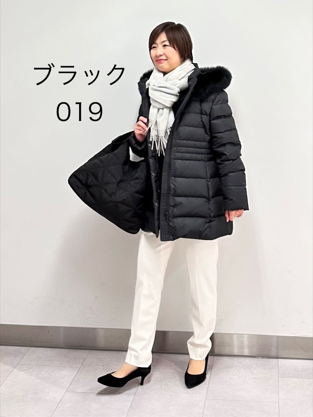 みなこさんの「UNTITLED｜【8色展開／コンパクト丈】レーヨン混 コクーンニット」を使ったコーディネート