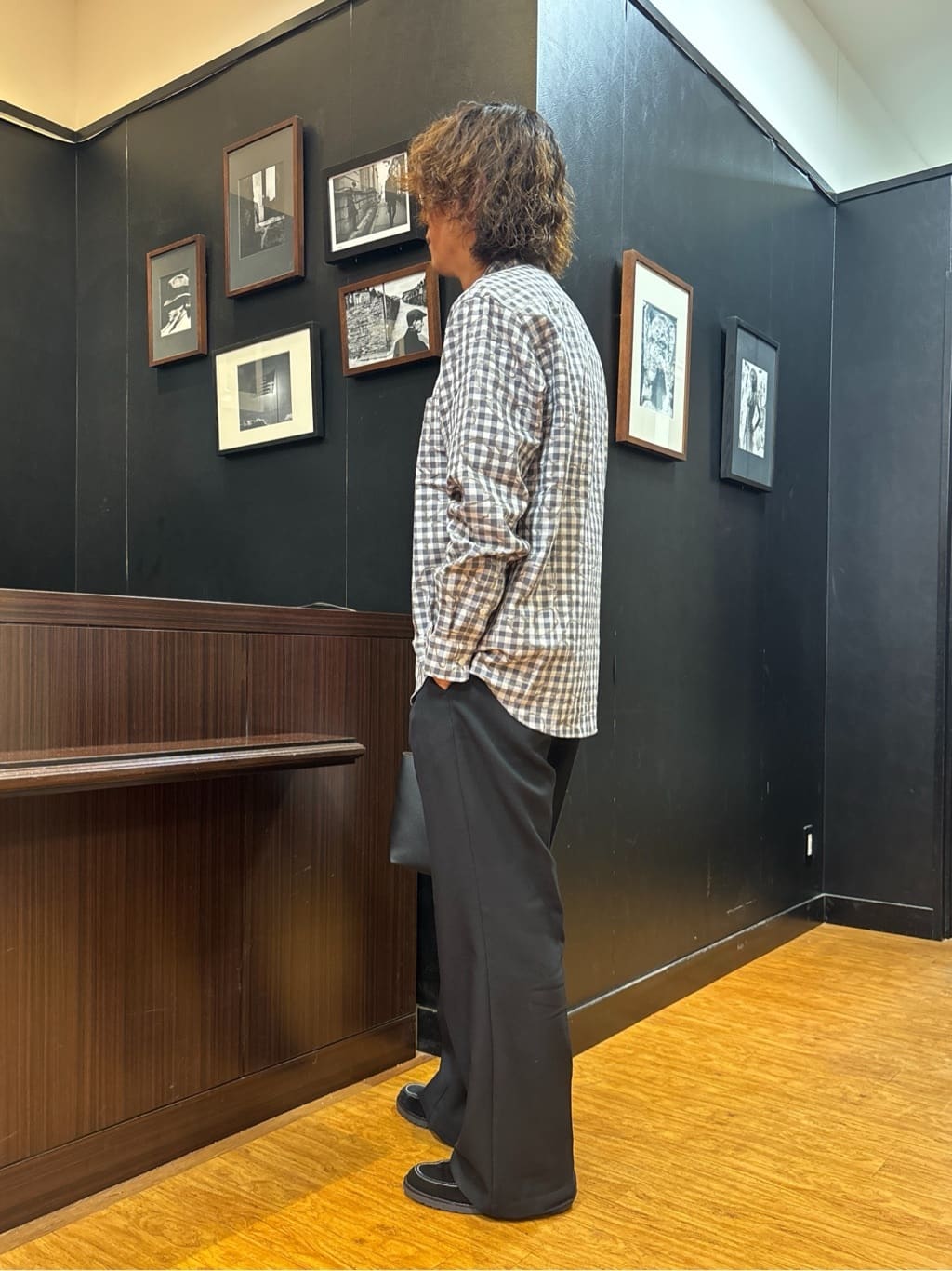 おーのさんの「TAKEO KIKUCHI｜チェックボーラーガーゼシャツ」を使ったコーディネート