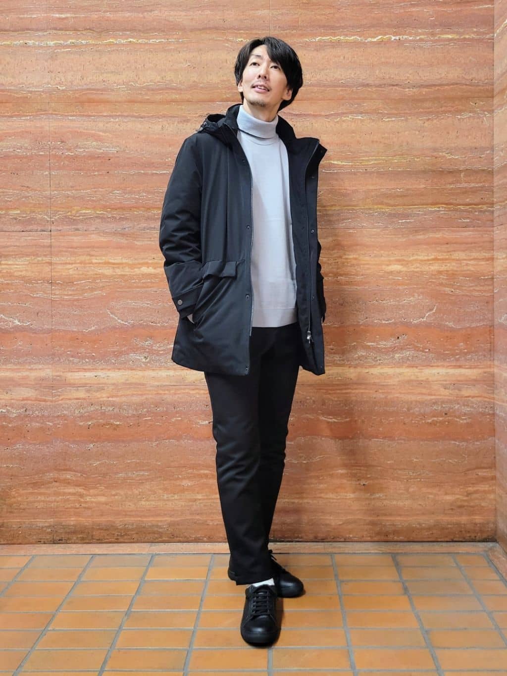 piroyaさんの「TAKEO KIKUCHI｜【None Of Stress】ストレッチ ダウンブルゾン」を使ったコーディネート