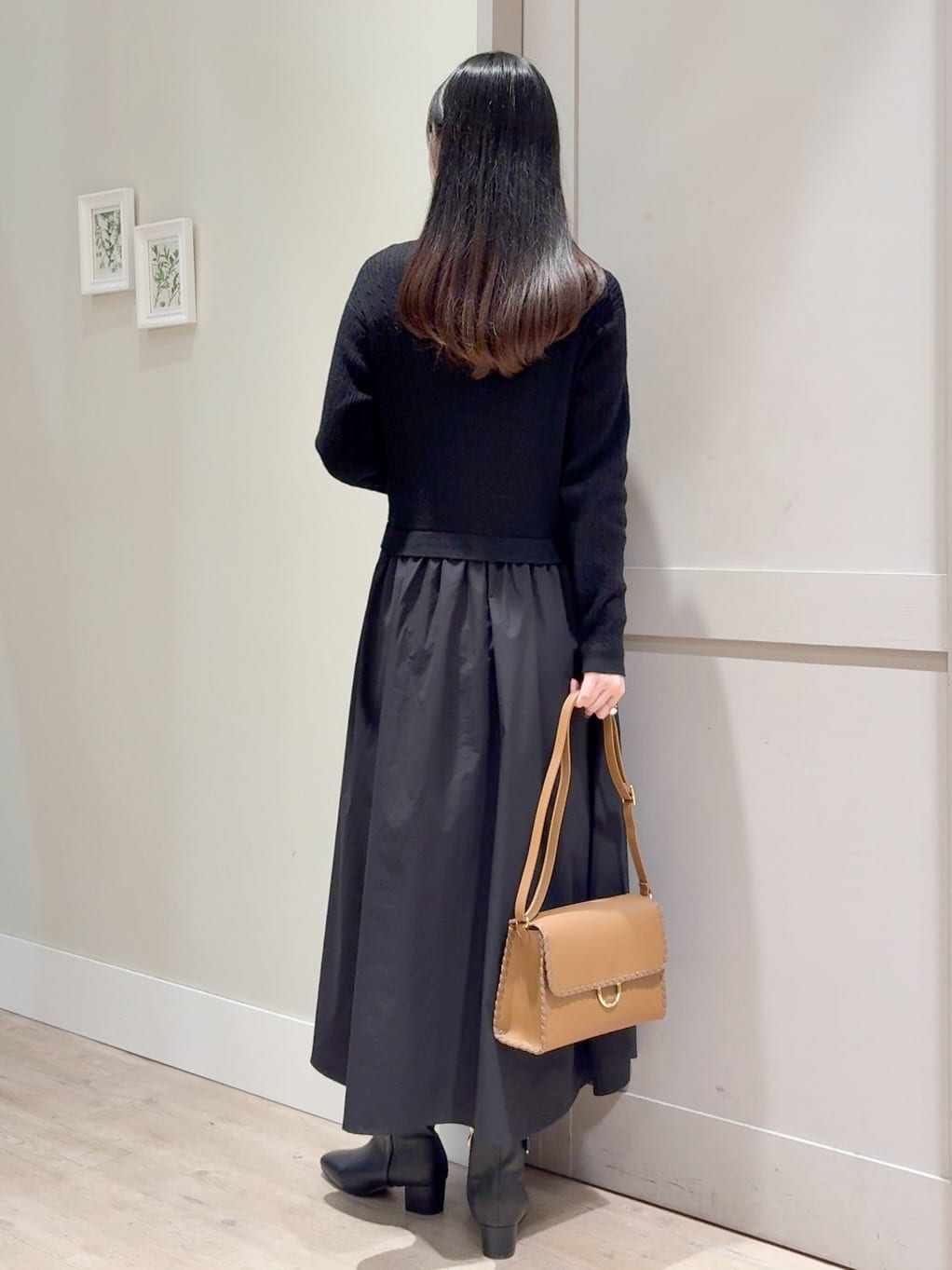 Mayuさんの「grove｜【時短コーデ】ポロニットドッキングワンピース」を使ったコーディネート