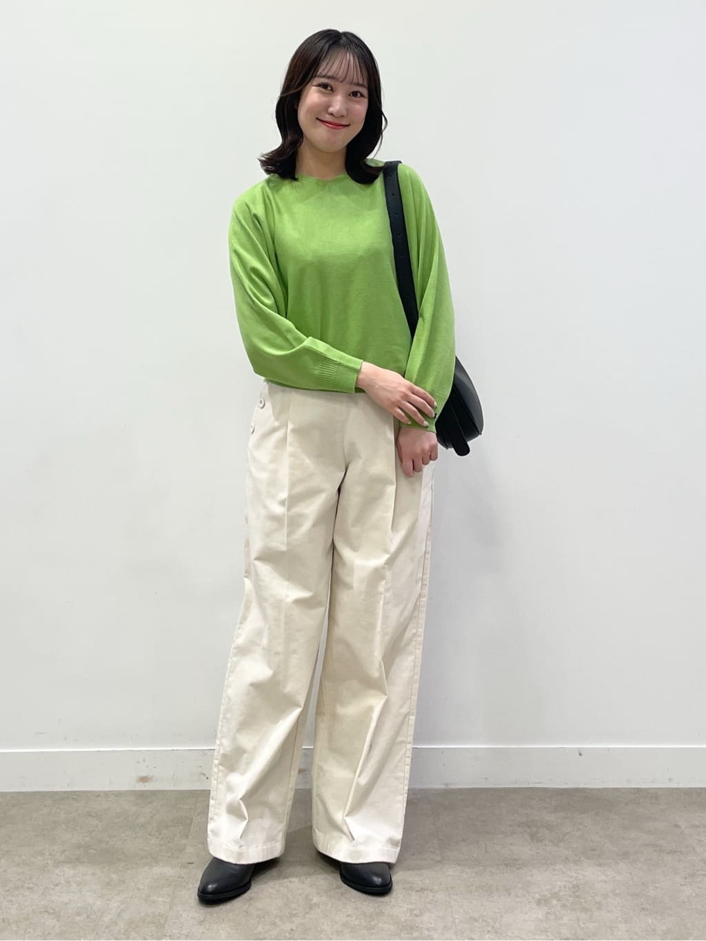 yukariさんの「Dessin｜【洗える】ウールブレンド後ろボタンニット」を使ったコーディネート