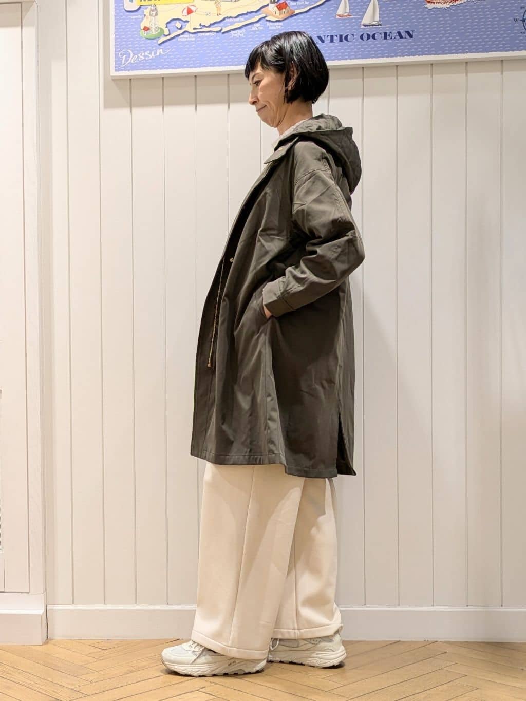 micoさんの「Dessin｜【洗える】フリルネックブラウス」を使ったコーディネート