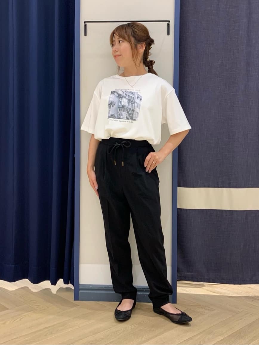 mokaさんの「grove｜軽やかに羽織れて、きちんと見え ハーフスリーブテーラードジャケット」を使ったコーディネート