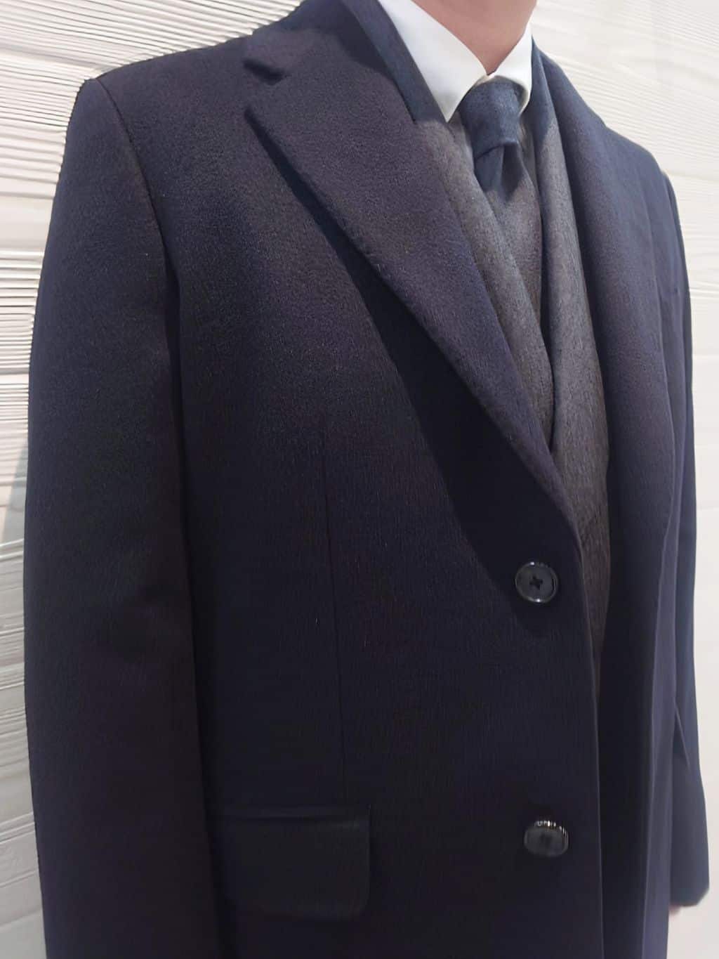 かずさんの「TAKEO KIKUCHI｜ウールカシミヤブレンド チェスターコート」を使ったコーディネート