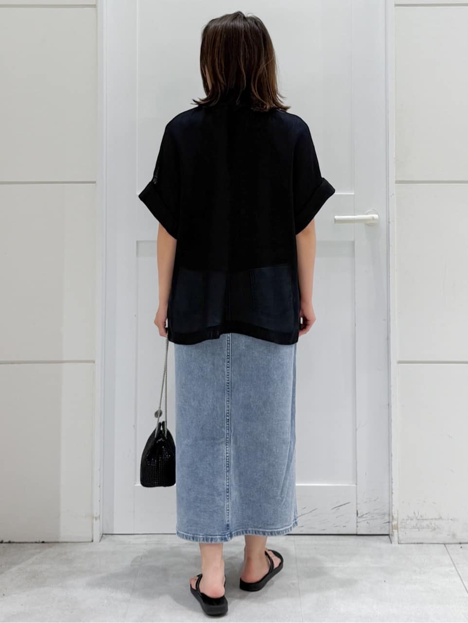 yuka.aさんの「OPAQUE.CLIP｜メッシュテーラードジャケット【洗濯機洗い可】」を使ったコーディネート
