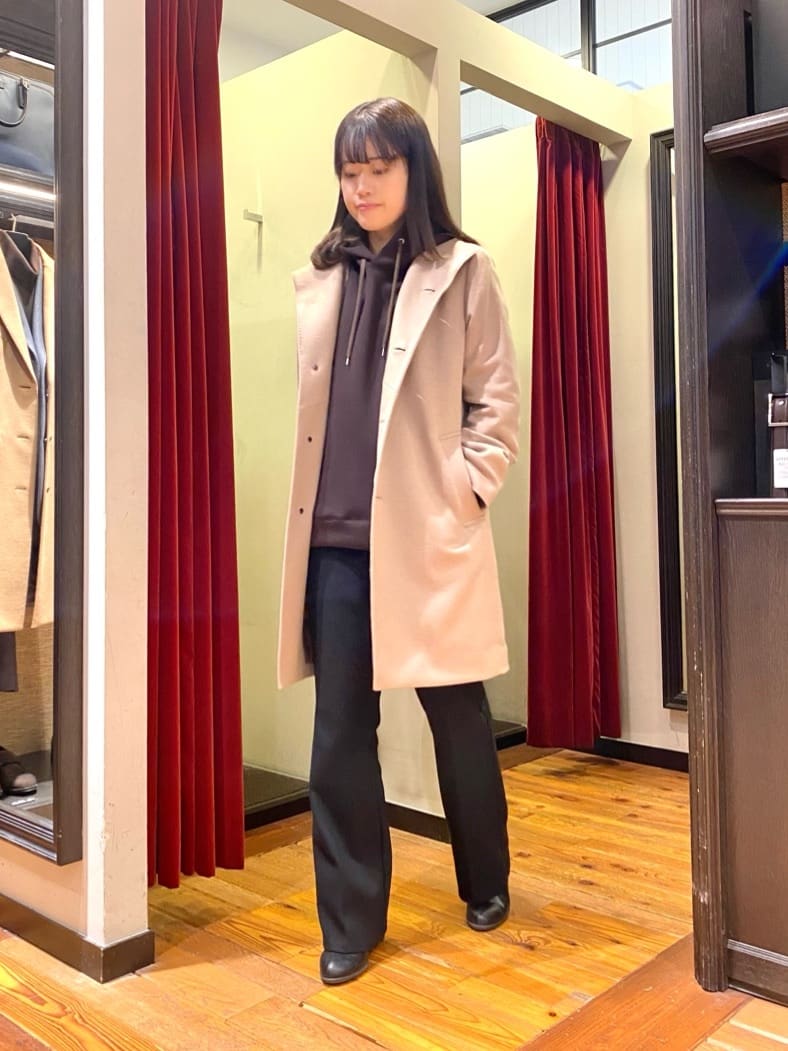 かわぴーさんの「TAKEO KIKUCHI｜【ウールカシミヤブレンド】ビーバー調 スタンドカラー コート」を使ったコーディネート