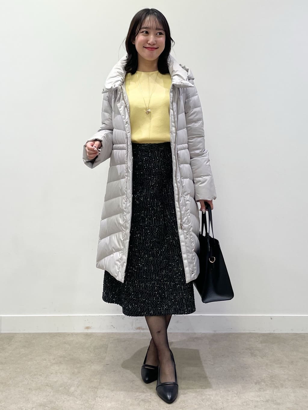 yukariさんの「Reflect｜【SS-4Lサイズ／ウエスト調整可】フーデッドロングダウンコート」を使ったコーディネート
