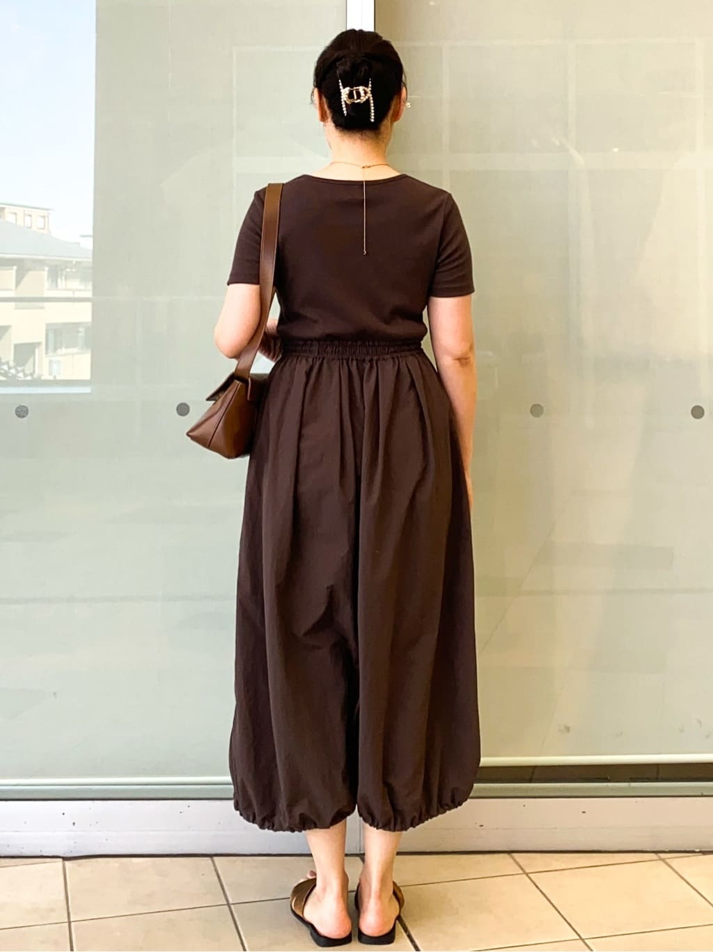 Jeanさんの「OPAQUE.CLIP｜2WAYスピンドル使いドッキングワンピース【洗濯機洗い可】」を使ったコーディネート