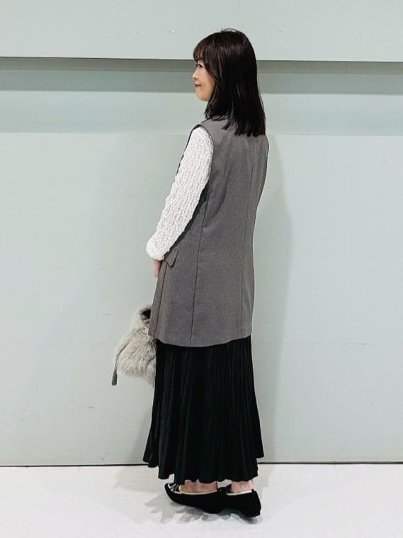 makiさんの「UNTITLED｜【セットアップ可/洗える】スラブテーラードカラージレ」を使ったコーディネート