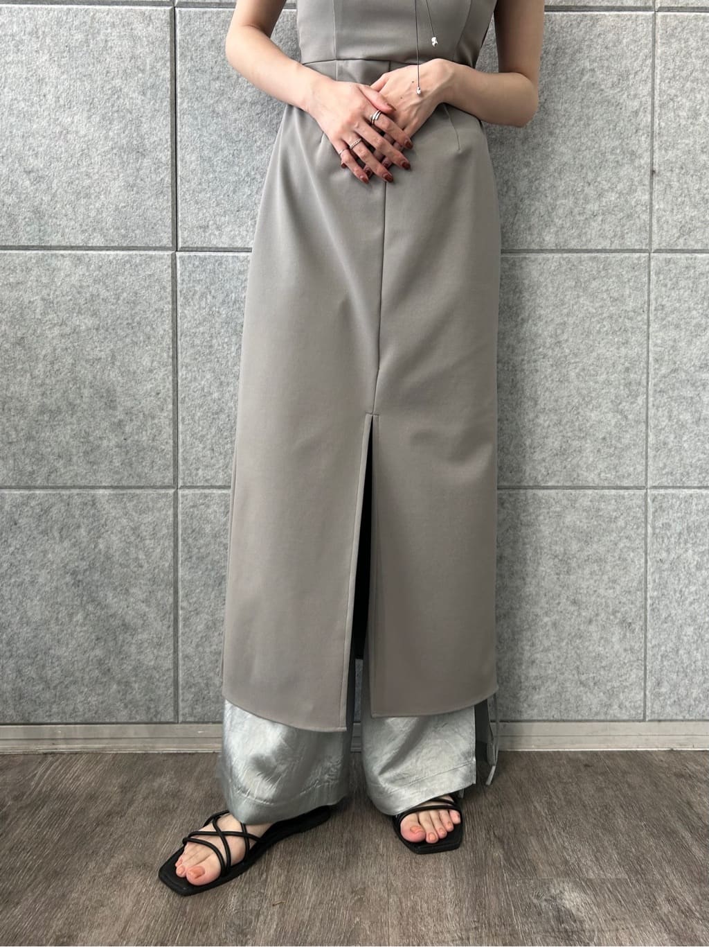 honoka Aさんの「CODE A｜slit jersey dress」を使ったコーディネート