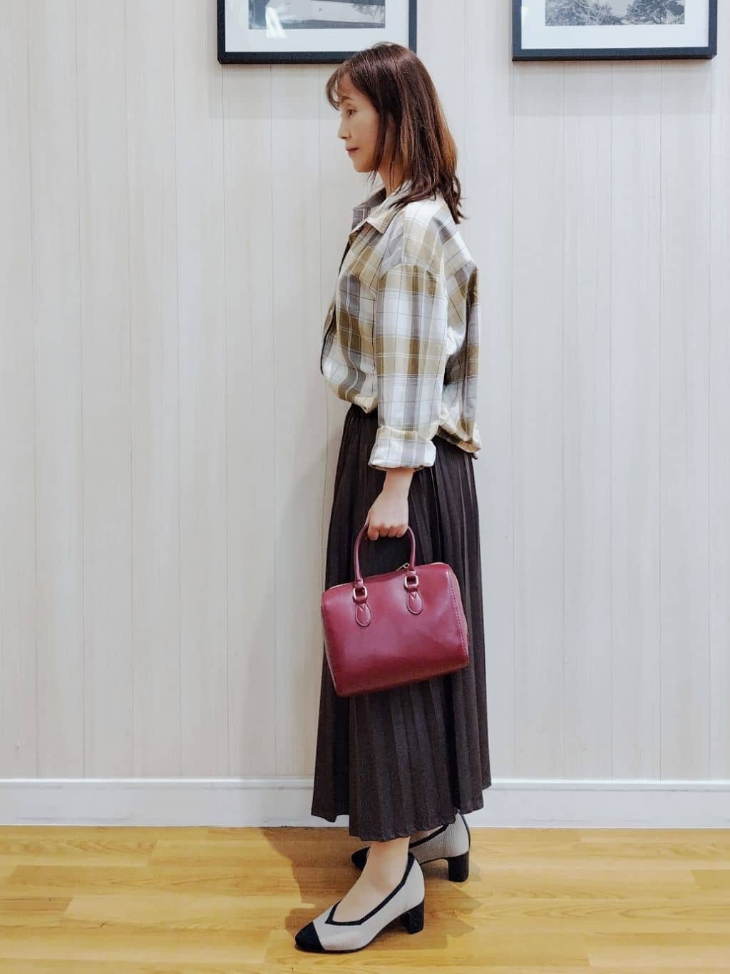 yseさんの「SHOO･LA･RUE｜ニットヒールパンプス」を使ったコーディネート