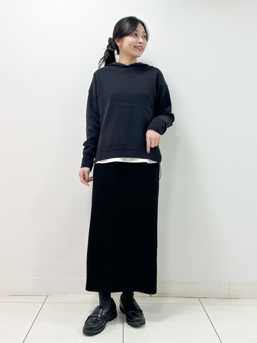 Kaiさんの「Dessin｜ウール混クルーネックコート」を使ったコーディネート