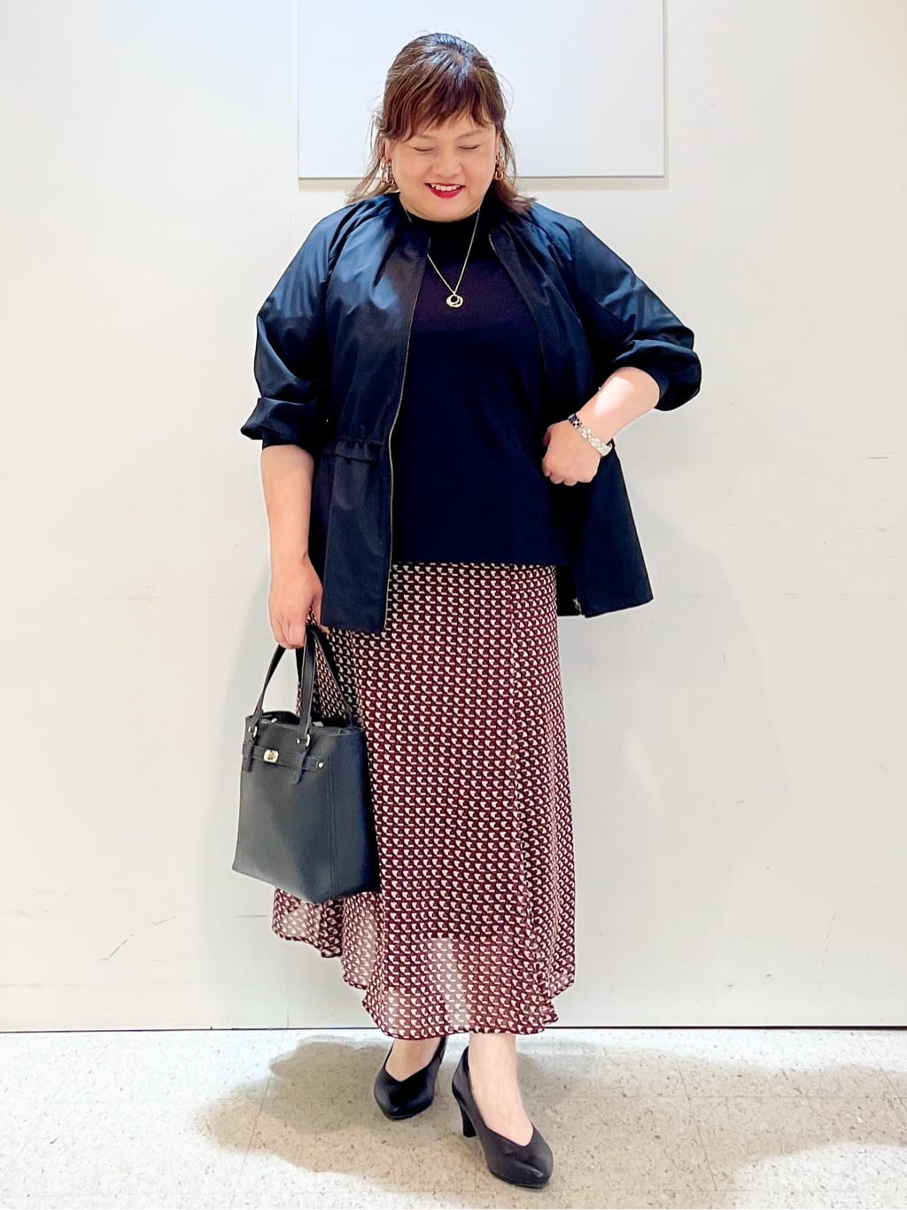 kimmyさんの「Reflect｜【パンツにもスカートにも合わせやすい◎】ライティブルゾン」を使ったコーディネート
