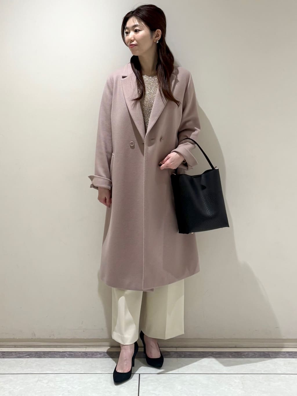 sakiさんの「COUP DE CHANCE｜【日本製】チェスター風コート」を使ったコーディネート