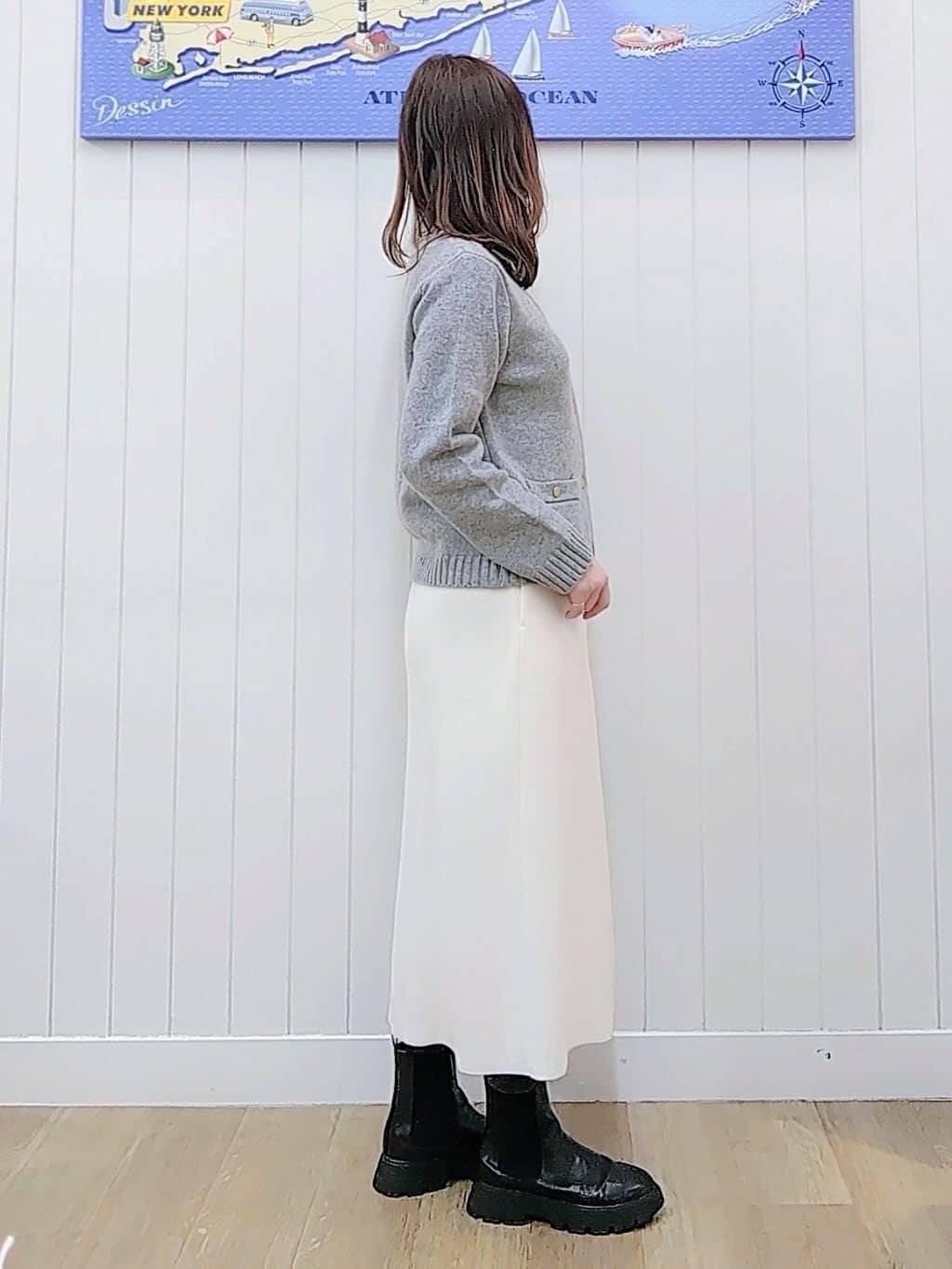 itoさんの「Dessin｜ウールカシミヤカーディガン」を使ったコーディネート