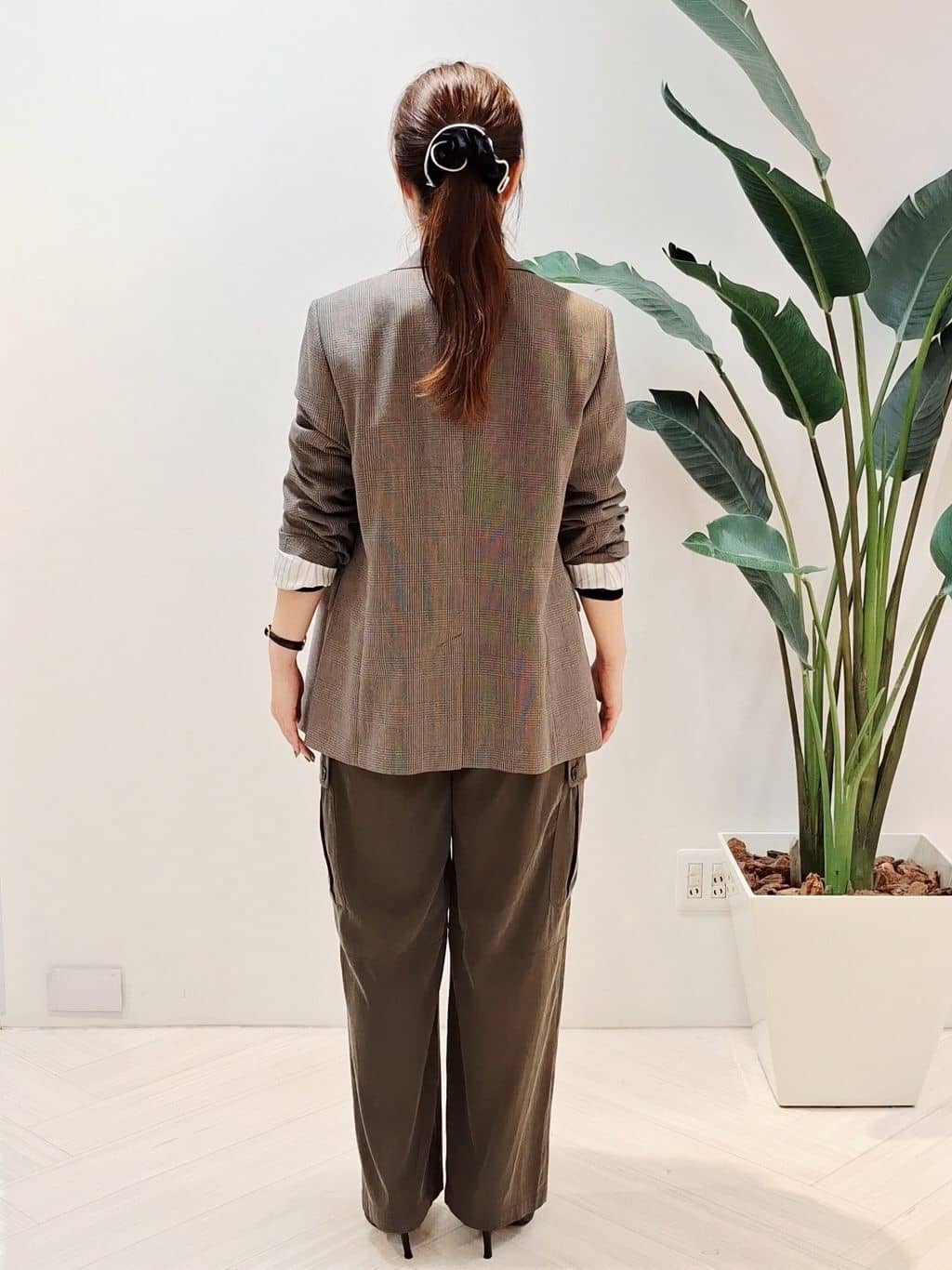 YuKaRiさんの「UNTITLED｜【セットアップ可】ウールライク ダブルブレストジャケット」を使ったコーディネート