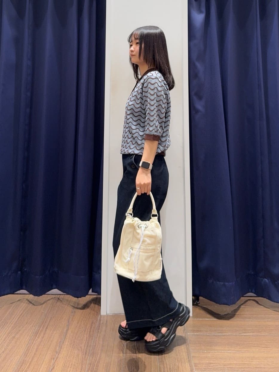cherryさんの「THE SHOP TK｜◆ニットポロシャツ【洗濯機/アソート展開】」を使ったコーディネート