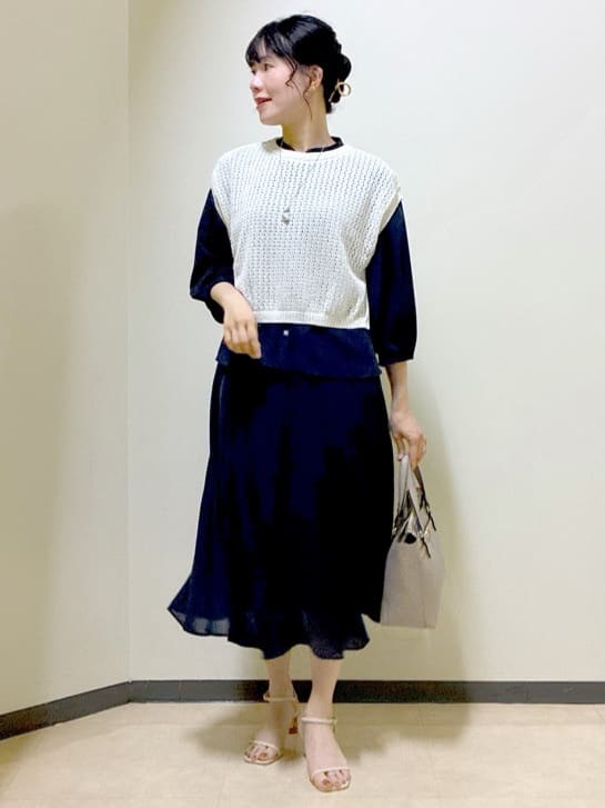  beni_gingerさんの「Reflect｜◆【マシンウォッシュ可／セットアップ可】スリーブディティールブラウス」を使ったコーディネート