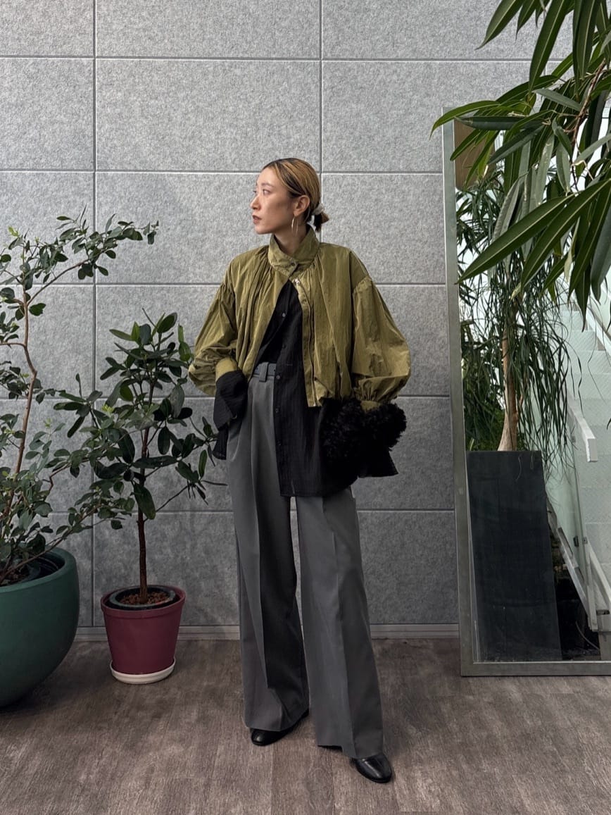 kotakiさんの「INDIVI｜バルーンナイロンブルゾン」を使ったコーディネート
