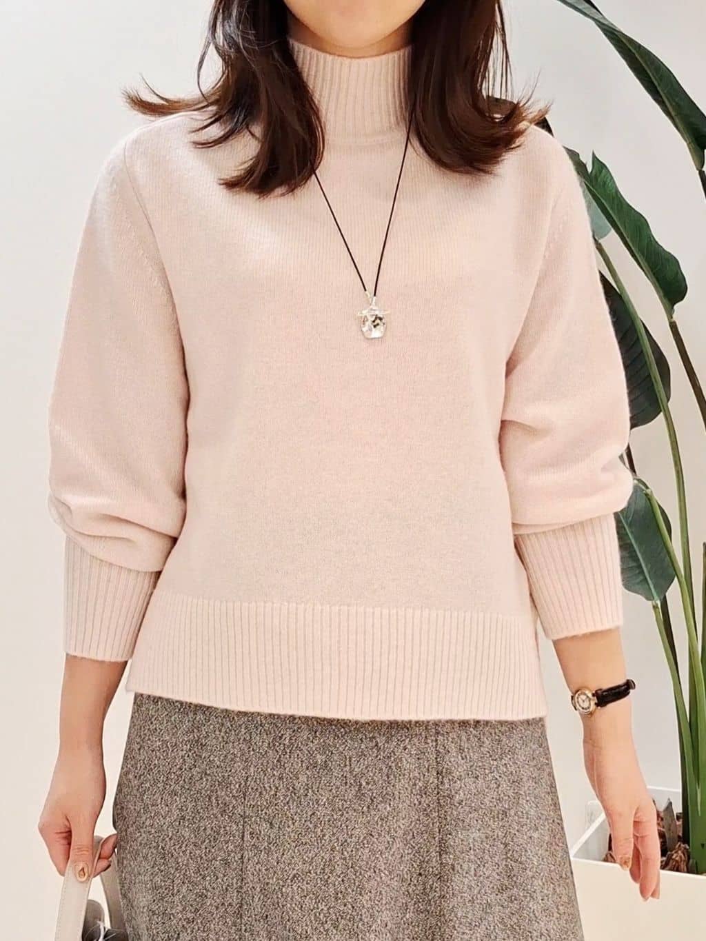 YuKaRiさんの「UNTITLED｜【8色展開/洗える】ウールカシミヤ ハイネックニット」を使ったコーディネート