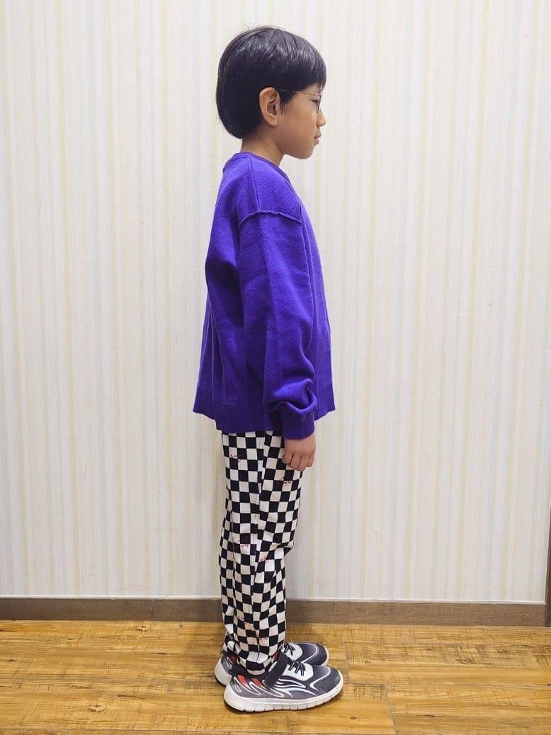 Yuiさんの「SHOO･LA･RUE｜【100-150cm】裏シャギーアソート総柄パンツ」を使ったコーディネート