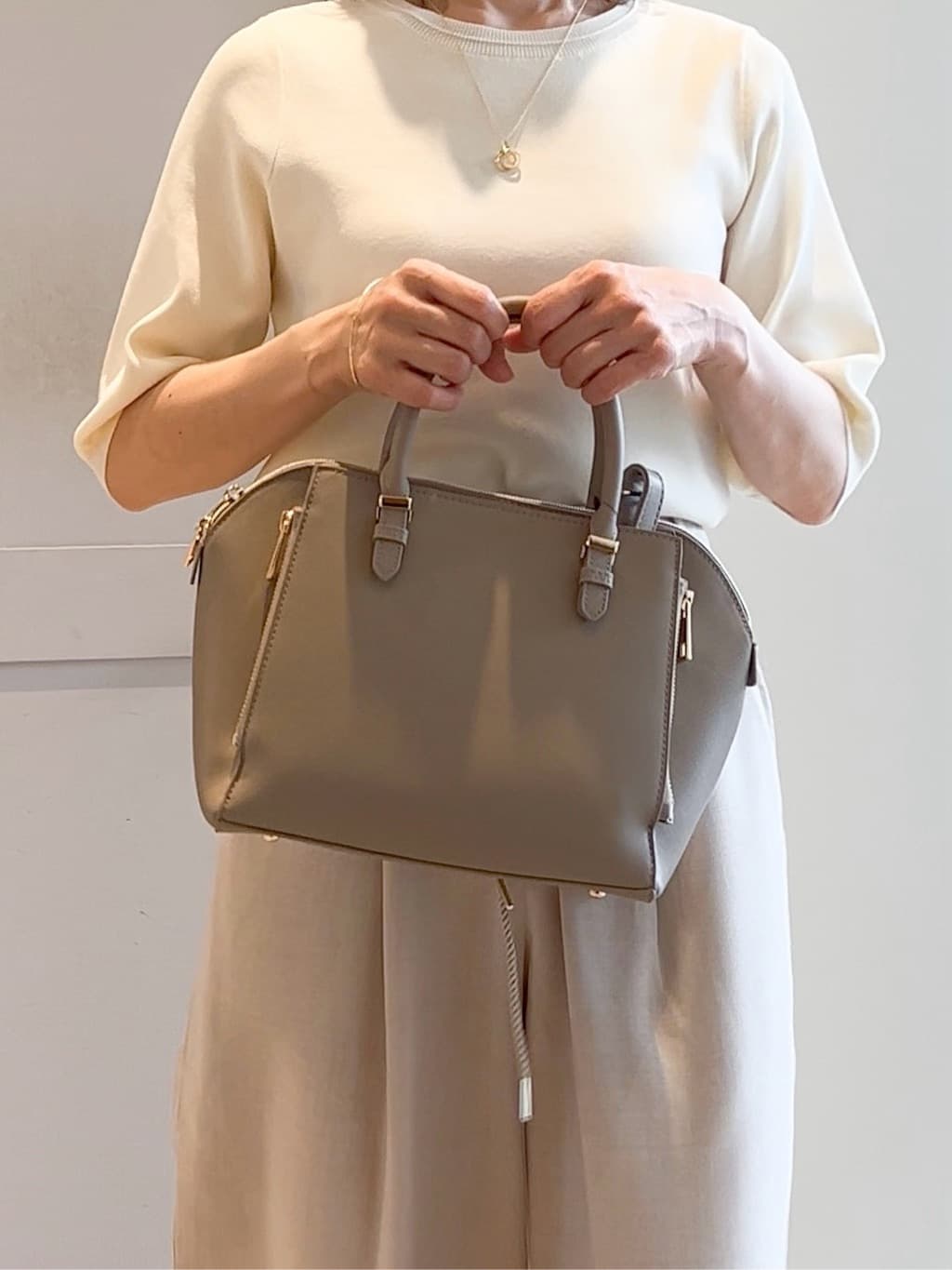 yamakoさんの「grove｜ひんやり多機能・やわらかドライタッチ五分袖プルオーバー」を使ったコーディネート
