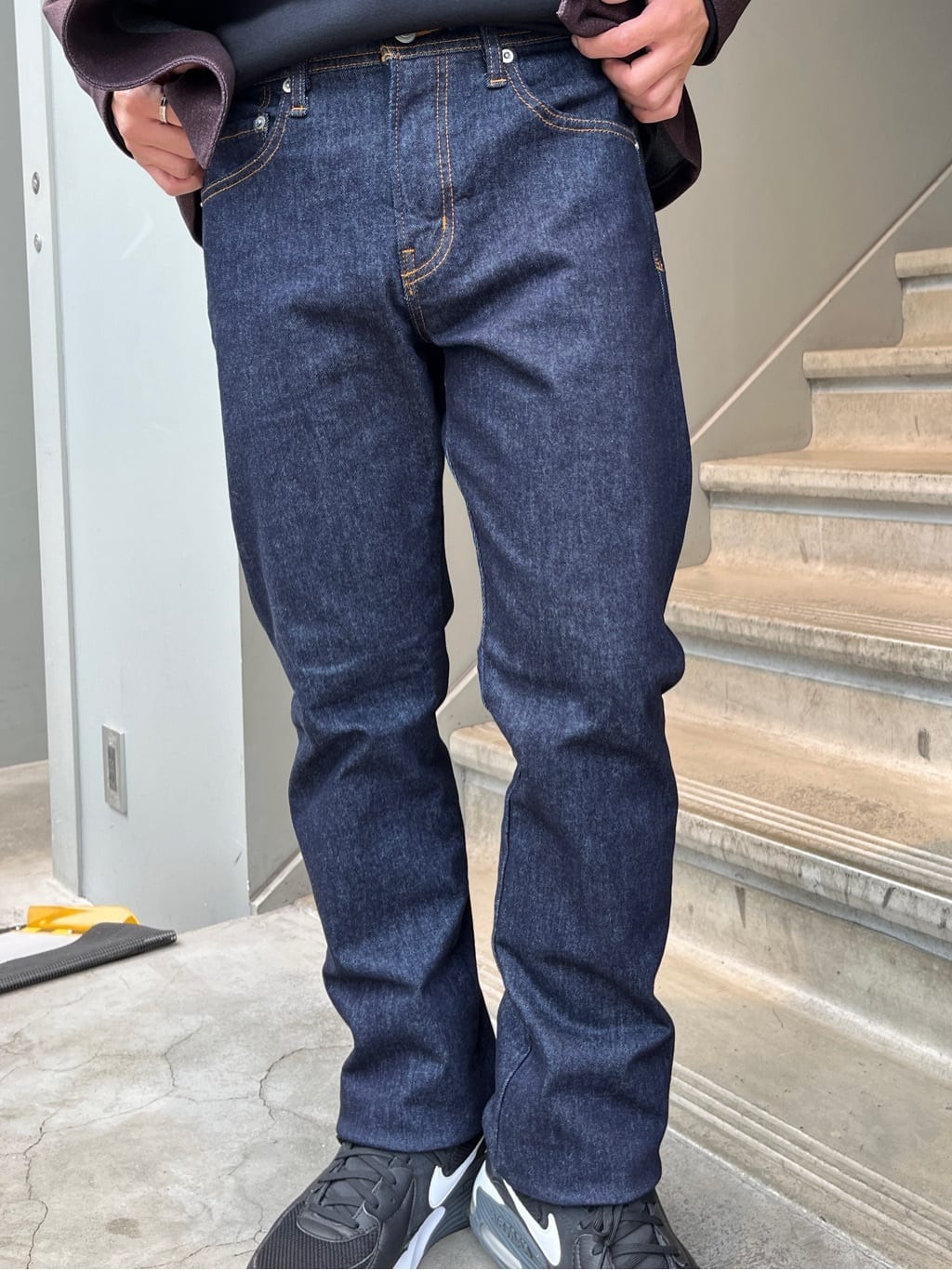 Namikiさんの「TAKEO KIKUCHI｜【DOWN FABRIC】ダウンファブリック スタンドカラーブルゾン」を使ったコーディネート