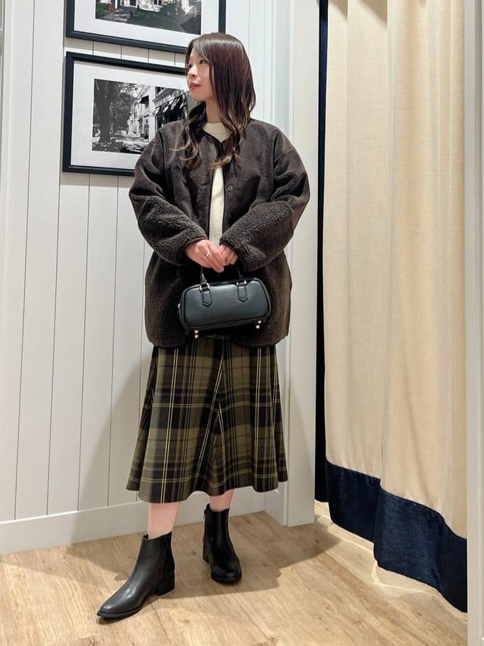 mihoさんの「Dessin｜【2WAY】フェイクムートンコート」を使ったコーディネート