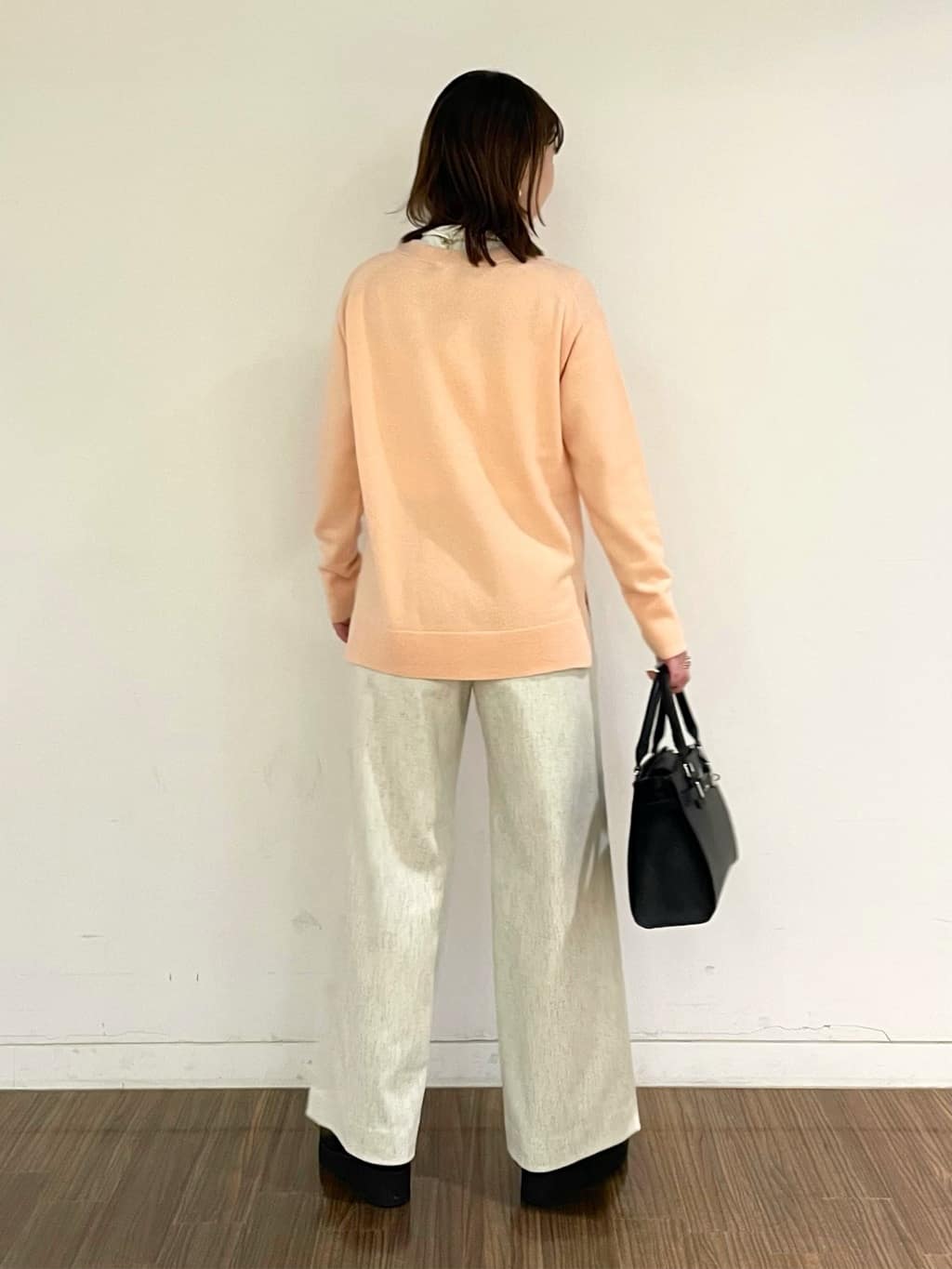 ねねさんの「INDIVI｜◆【合皮／フォーマル】ショルダー付きスクエアバッグ」を使ったコーディネート