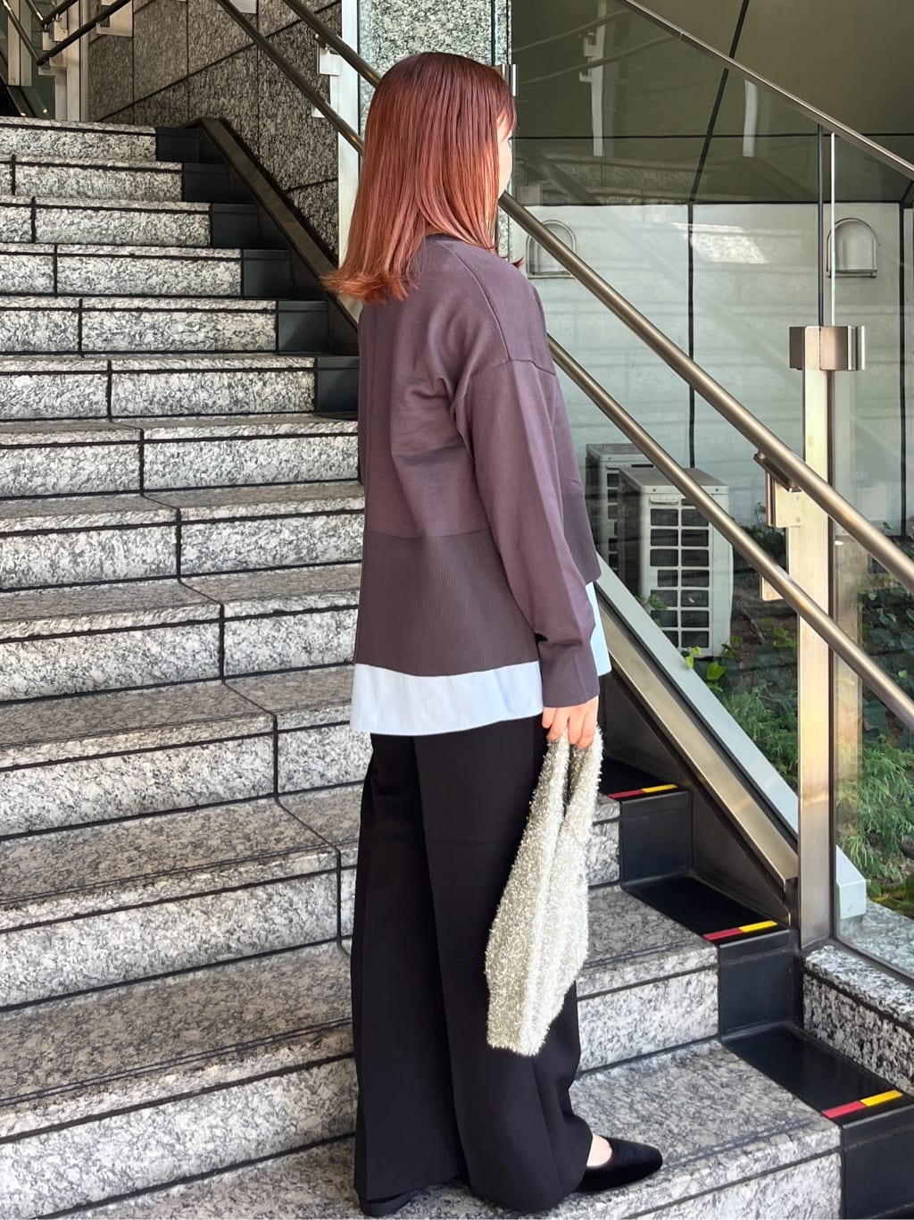 HANNAさんの「OPAQUE.CLIP｜《ツインセット》リラクシーサイドスリットニット&times;ドッキングタンク【洗濯機洗い可】」を使ったコーディネート