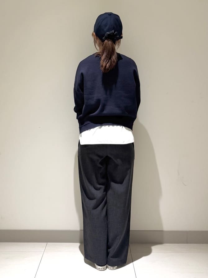 Liriさんの「Dessin｜【選べる首元デザイン/洗える】クルーネックロングTシャツ」を使ったコーディネート