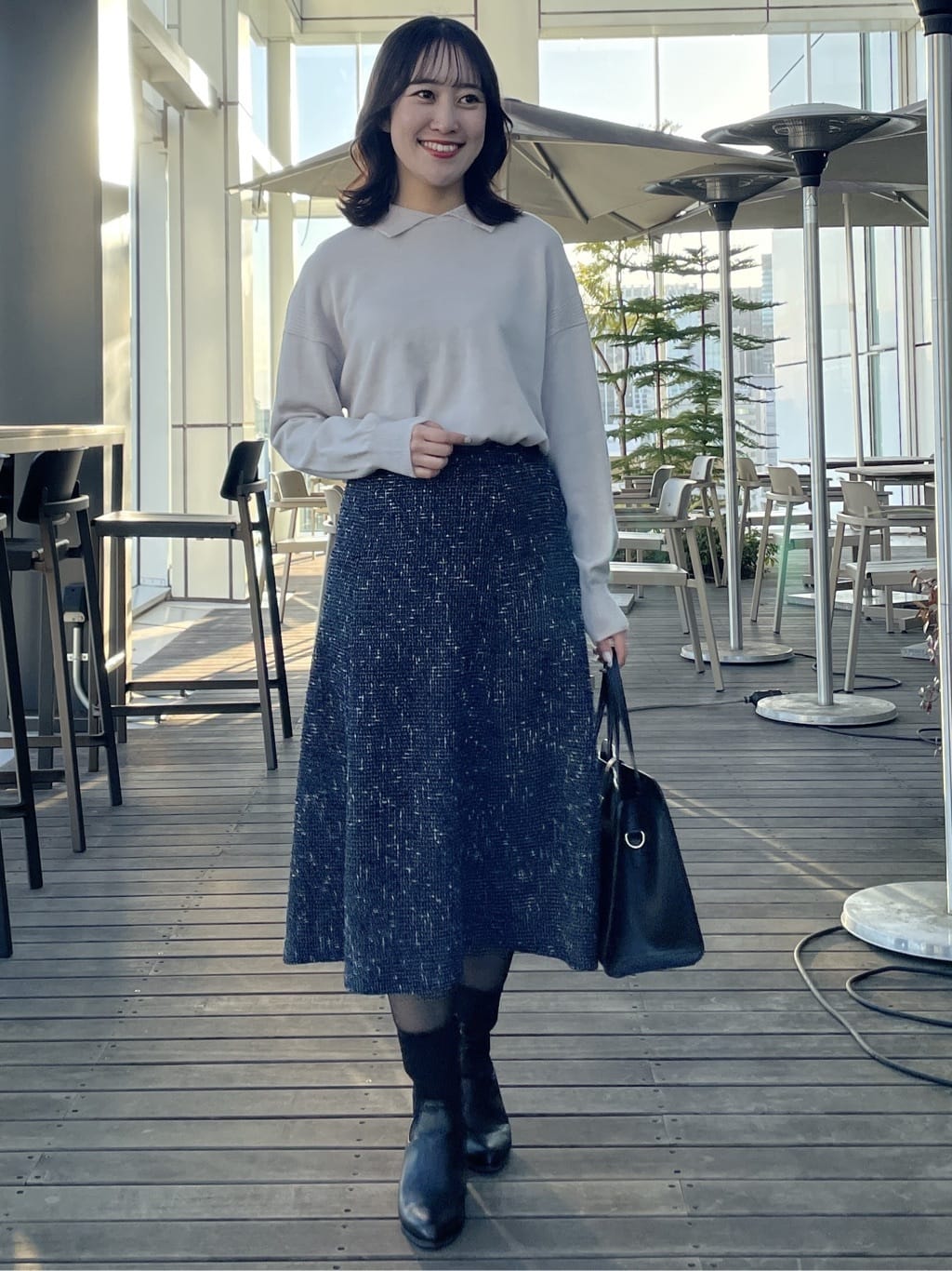 yukariさんの「Reflect｜【着映え◎】衿つきニットトップス」を使ったコーディネート