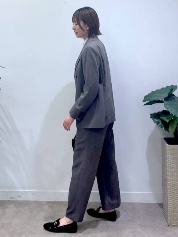 yukaさんの「UNTITLED｜【セットアップ可】ウールライク ダブルブレストジャケット」を使ったコーディネート