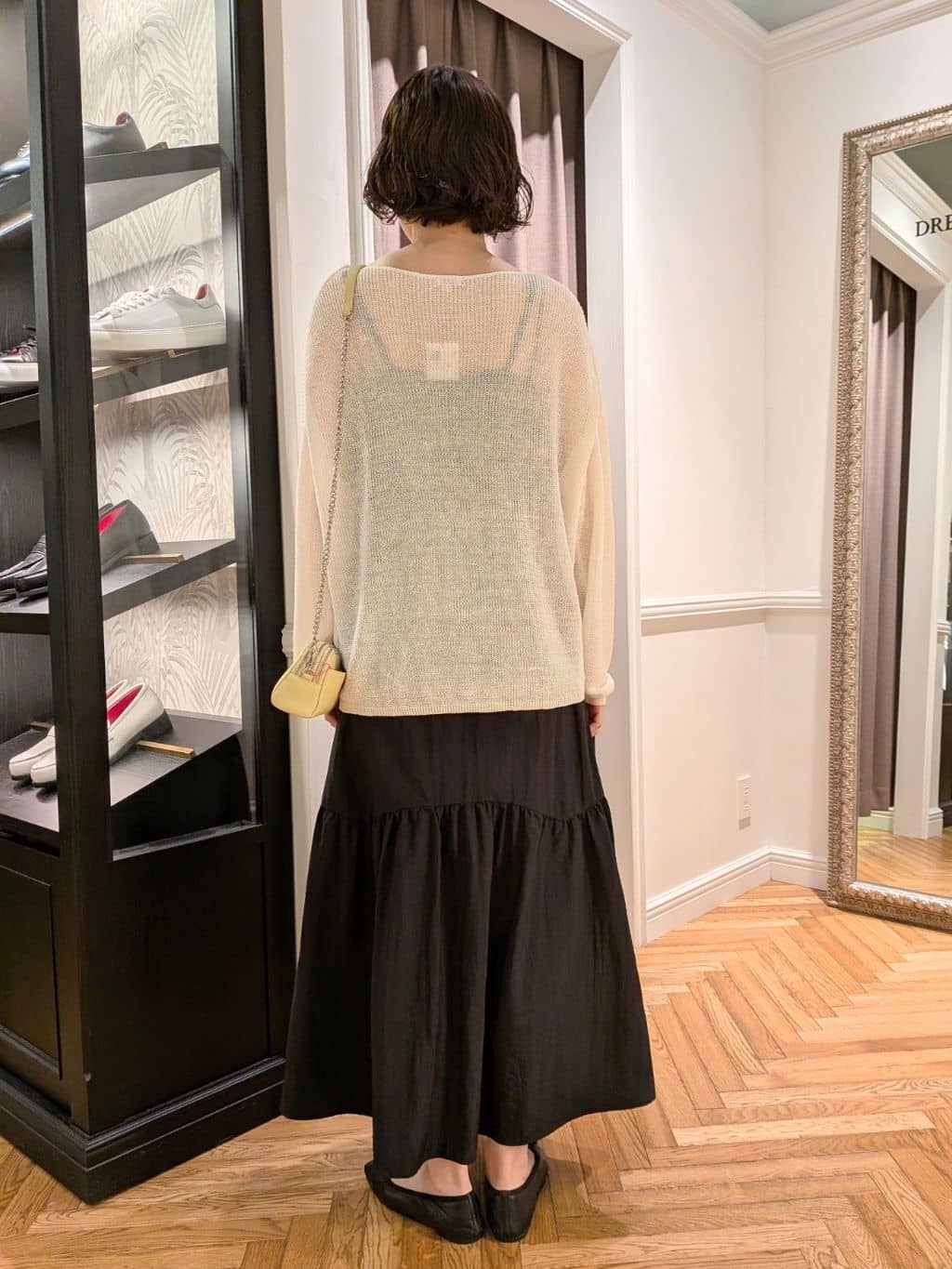 saoriさんの「DRESSTERIOR｜◆ソフトレザーバレエシューズ」を使ったコーディネート
