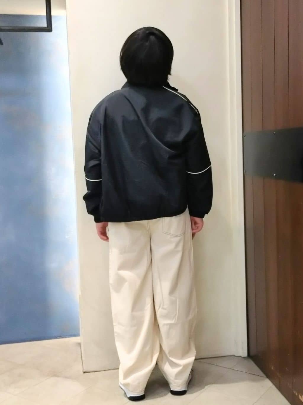 yuzuyamamaさんの「SHOO･LA･RUE｜◆【100-150cm/洗える/男女兼用】スタンドカラー パイピングブルゾン」を使ったコーディネート