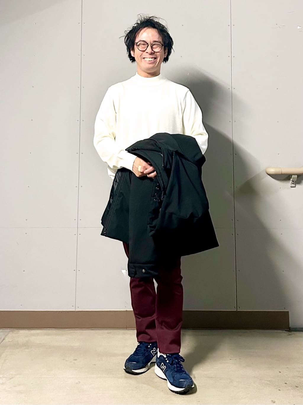 KENJI Iさんの「THE SHOP TK｜【軽くて、暖かい】SORONA／ソロナ 中綿ブルゾン 防風/軽量/洗濯機OK/フード脱着可」を使ったコーディネート